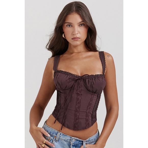 NEW House of CB Gini Top Rich Brown Large+ (XL) - Picture 1 of 13